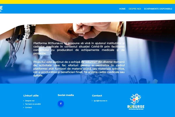 Platforma ROSurse.ro aduce la un loc funizorii de echipamente medicale, spitalele și donatorii