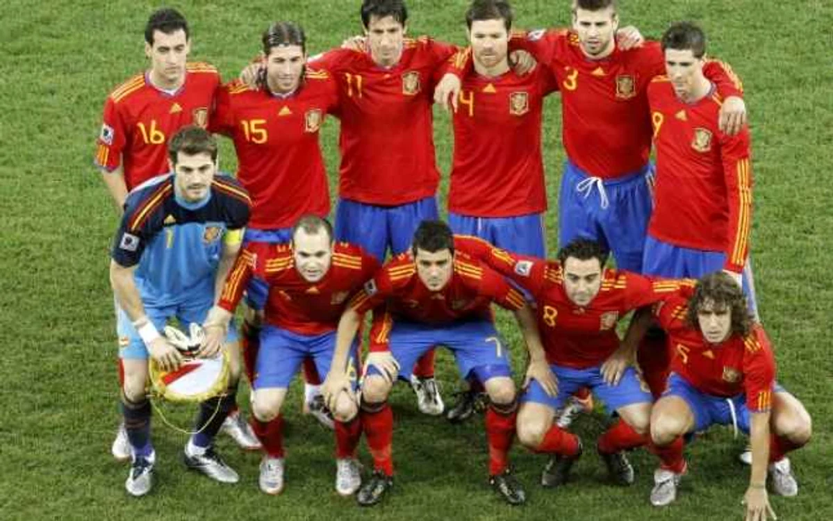 Naţionala Spaniei, în 2013, la Cupa Confederaţiilor. FOTO: Reuters
