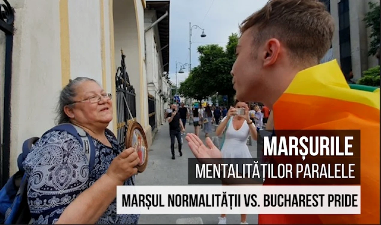 O doamnă credincioasă a intrat în discuţie cu un tânăr gay la Bucharest Pride 2019