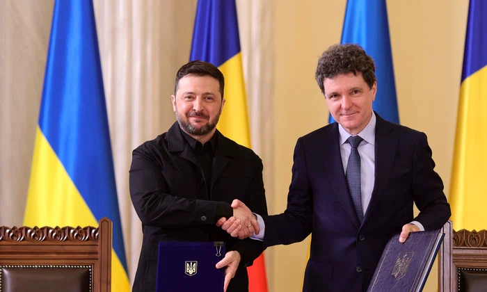 Zelenski și Nicușor Dan au semnat mai multe acorduri FOTO: Inquam Photos / Octav Ganea