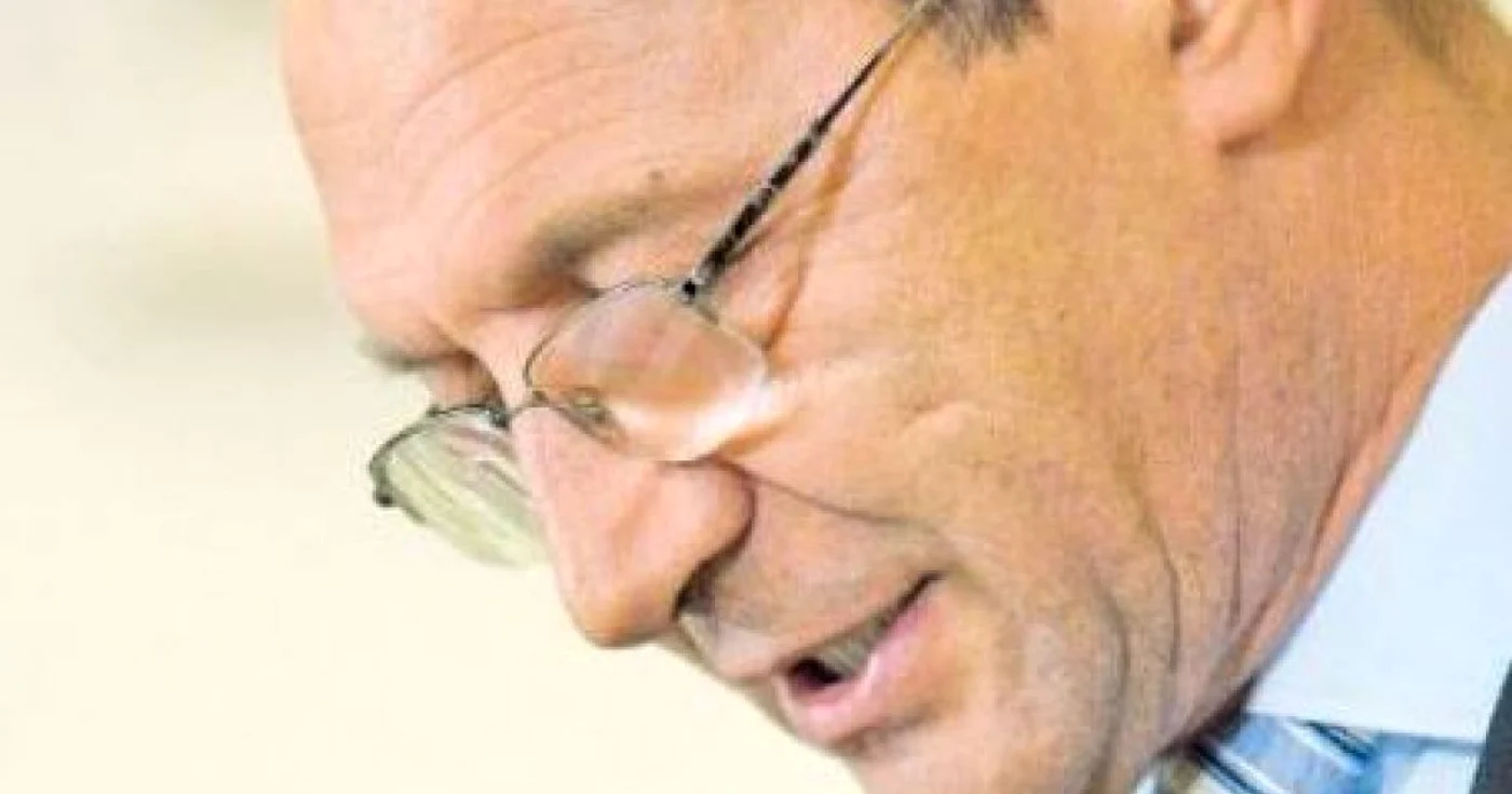 Preşedintele suspendat Traian Băsescu. 