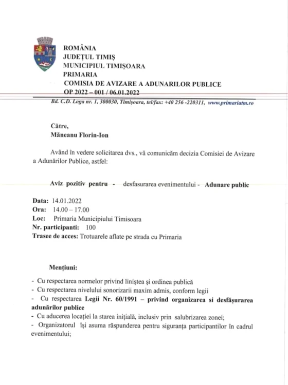 Protest Măneanu