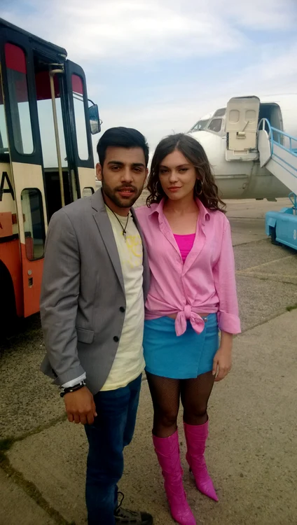 Silvia, alături de partenerul ei din "Selfie", Sali Levent