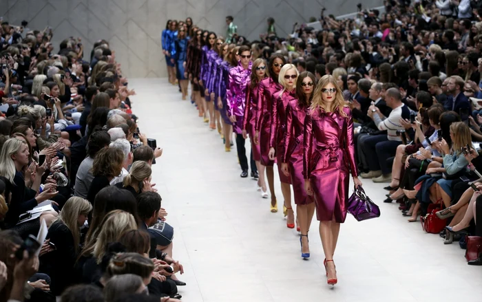 Prezentarea Burberry de la Săptămâna Modei de la Londra. FOTO Reuters