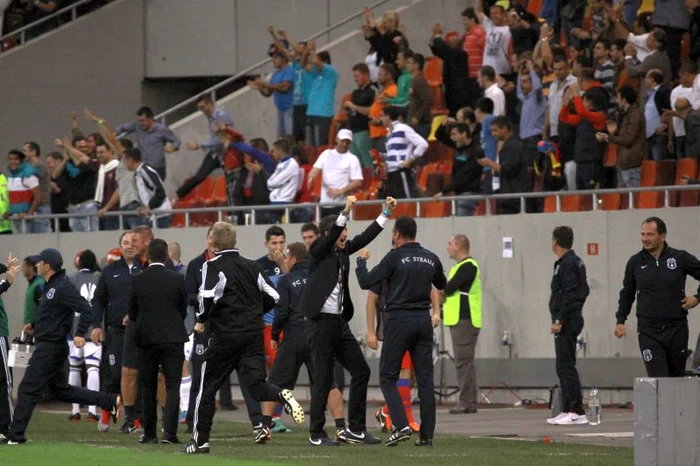 Golul cu care Steaua a câștigat meciul cu Copenhaga * Foto: Marian Burlacu