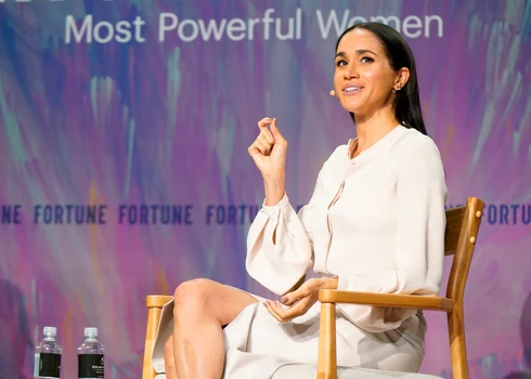 Meghan Markle la summitul Fortune Most Powerful Women. FOTO: Getty Images