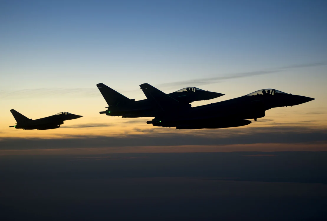  Avioane de luptă Eurofighter Typhoon. Foto: Shutterstock