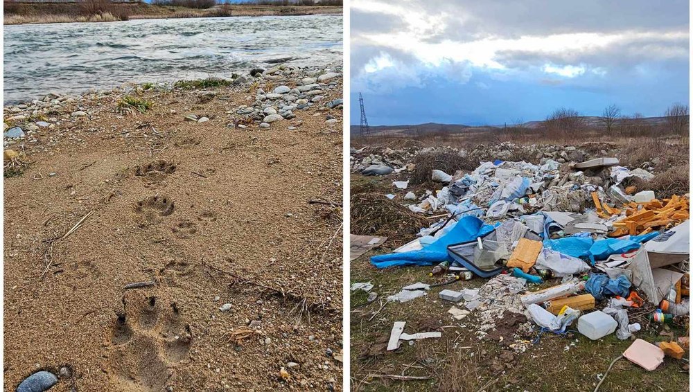 Râu legendar din România, extrem de poluat. Localnicii au aruncat tone de gunoaie pe maluri VIDEO