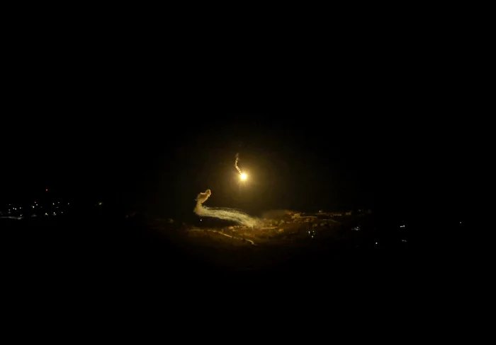 Israelul interceptând rachete dinspre Liban FOTO EPA-EFE