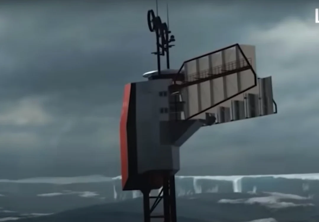 Polar Pod, va avea o înălţime de 100 de metri şi o greutate de 1.000 de tone  Foto: Captura video Le Parisien