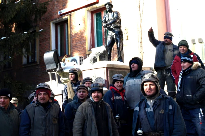 Minerii din Valea Jiului anunţă proteste. FOTO: Daniel Guţă. ADEVĂRUL.