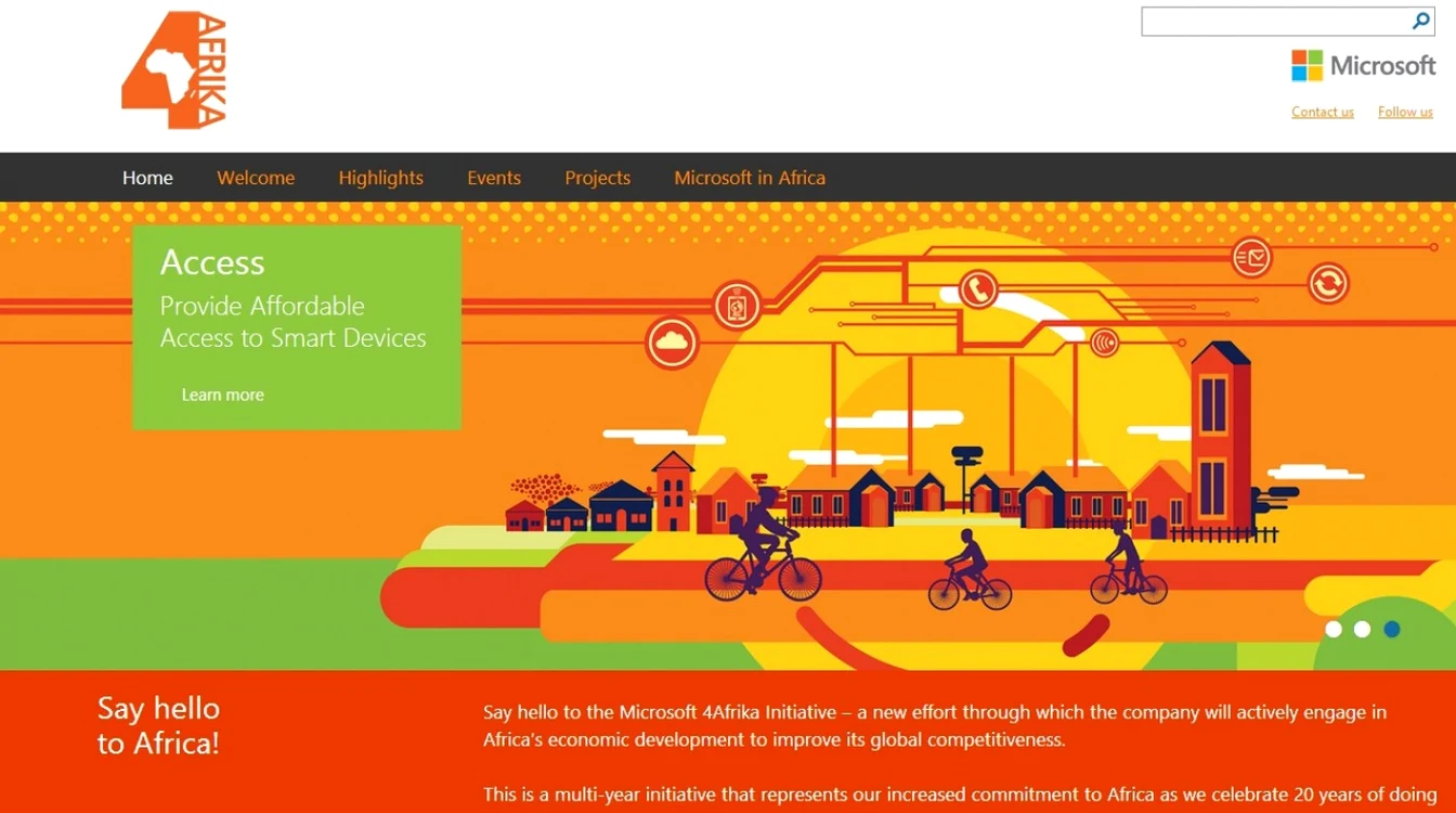 Iniţiativa Microsoft 4Afrika îşi propune să aducă tehnologii "smart" pe piaţa din Africa FOTO microsoft.com