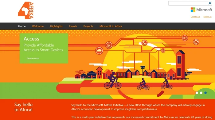 Iniţiativa Microsoft 4Afrika îşi propune să aducă tehnologii "smart" pe piaţa din Africa FOTO microsoft.com