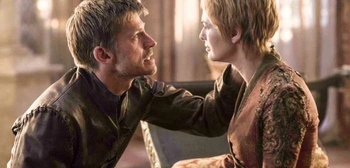 Actorii Nikolaj Coster-Waldau şi Lena Headey îi interpretează pe fraţii Lannister, Jaime şi Cersei, care au o relaţie incestuoasă FOTO HBO