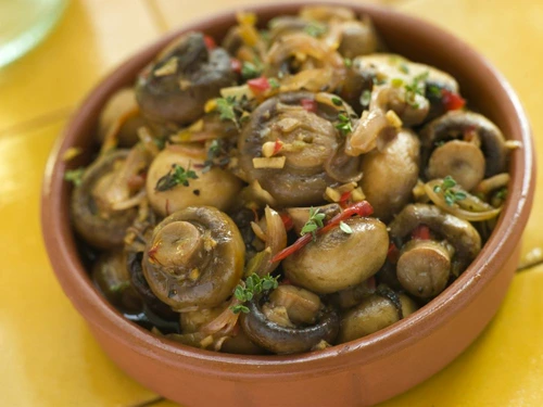 Garlic and Chilli Marinated Mushrooms jpeg
