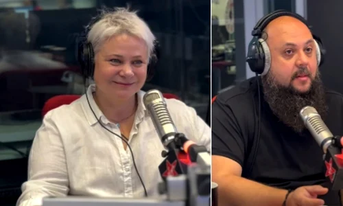 Anca Sigartau si Dragos Pandele, foto captura video Virgin Radio  jpg