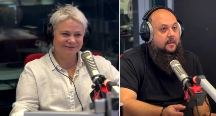 Anca Sigartău, Dragoș Pandele / Foto: Facebook - captură video @Virgin Radio România