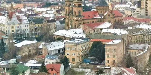 Panorama Timişoarei din locuinţa aflată la etajul 20  FOTO Ş.Both