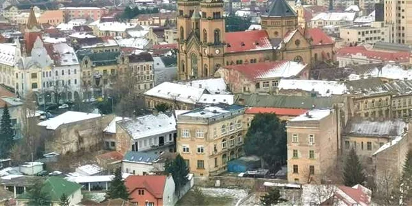 Panorama Timişoarei din locuinţa aflată la etajul 20  FOTO Ş.Both