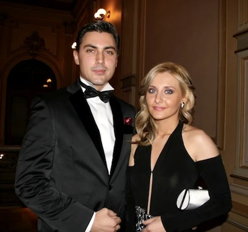 Alina Sorescu şi viitorul său soţ Alexandru Ciucu (foto: Agenţia de Presă Mondenă)