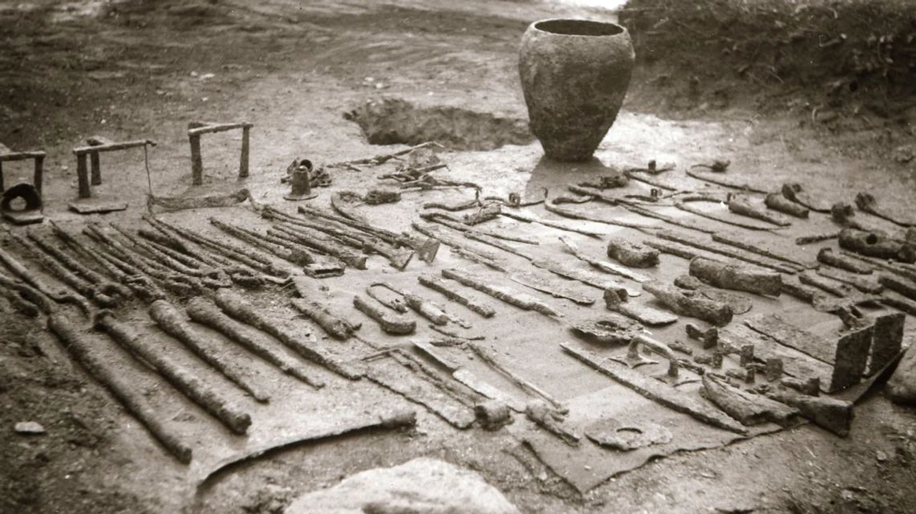 Unelte dacice descoperite în zona Sarmizegetusei. Sursa: Muzeul Civilizației Dacice și Romane Deva