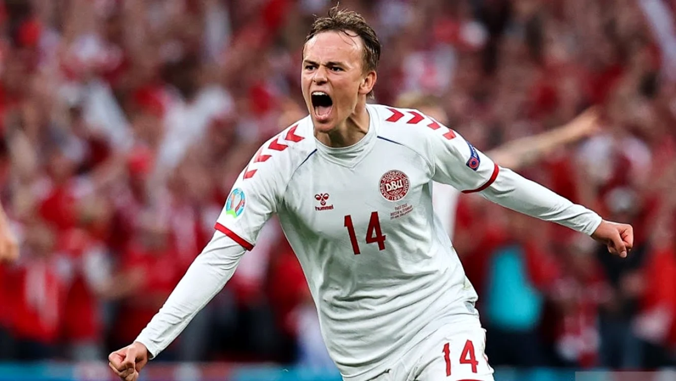 Mikkel Damsgaard a deschis drumul Danemarcei spre o victorie uriaşă