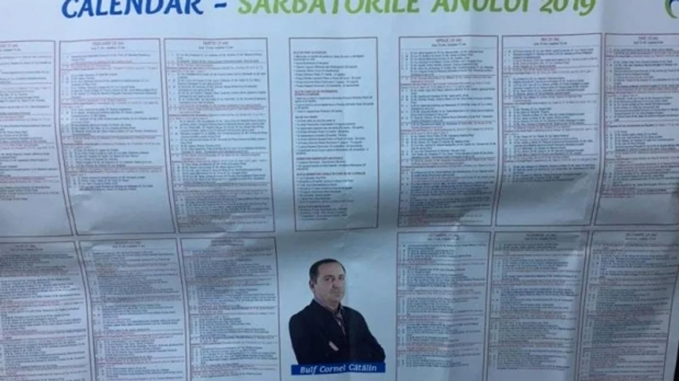 Cătălin Bulf, politicianul care apare în calendar pe post de sfânt