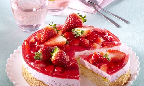Almond and strawberry cake jpeg