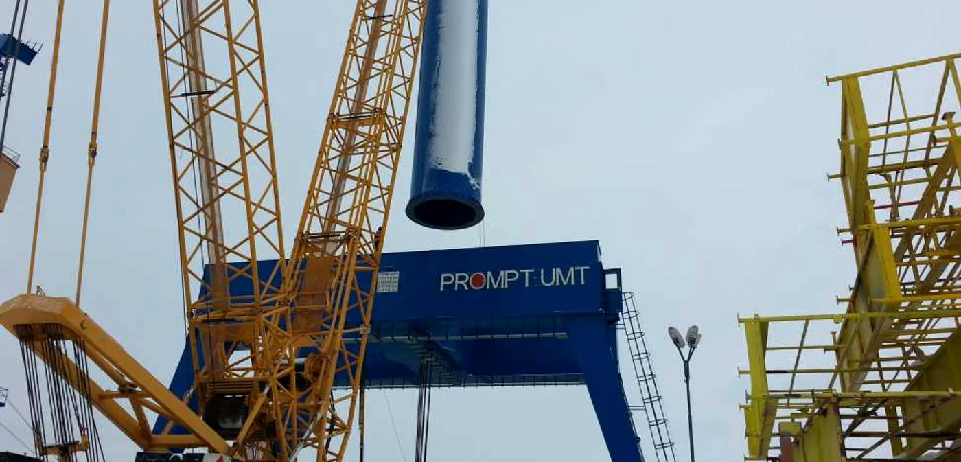 Macara gigant construit la Timişoara Foto: Prompt