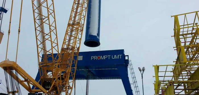 Macara gigant construit la Timişoara Foto: Prompt