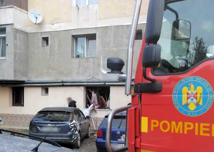 Explozie la Vatra Dornei FOTO ISU Suceava