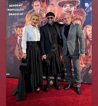 Giulia Anghelescu, prietenă bună a actorului a fost și ea prezentă la eveniment alături de soțul ei, Vlad Huidu