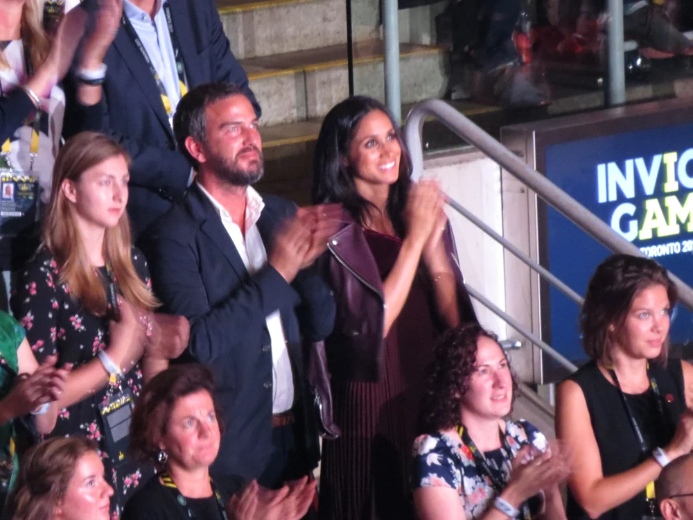 Meghan Markle enjoys herself at the Invictus Games Ceremony jpeg