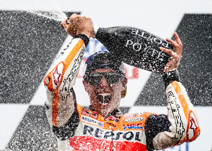 
    Marc Marquez a obținut a 83-a victorie de cursă în CM de motociclism vitezăFoto: EPA-EFE  