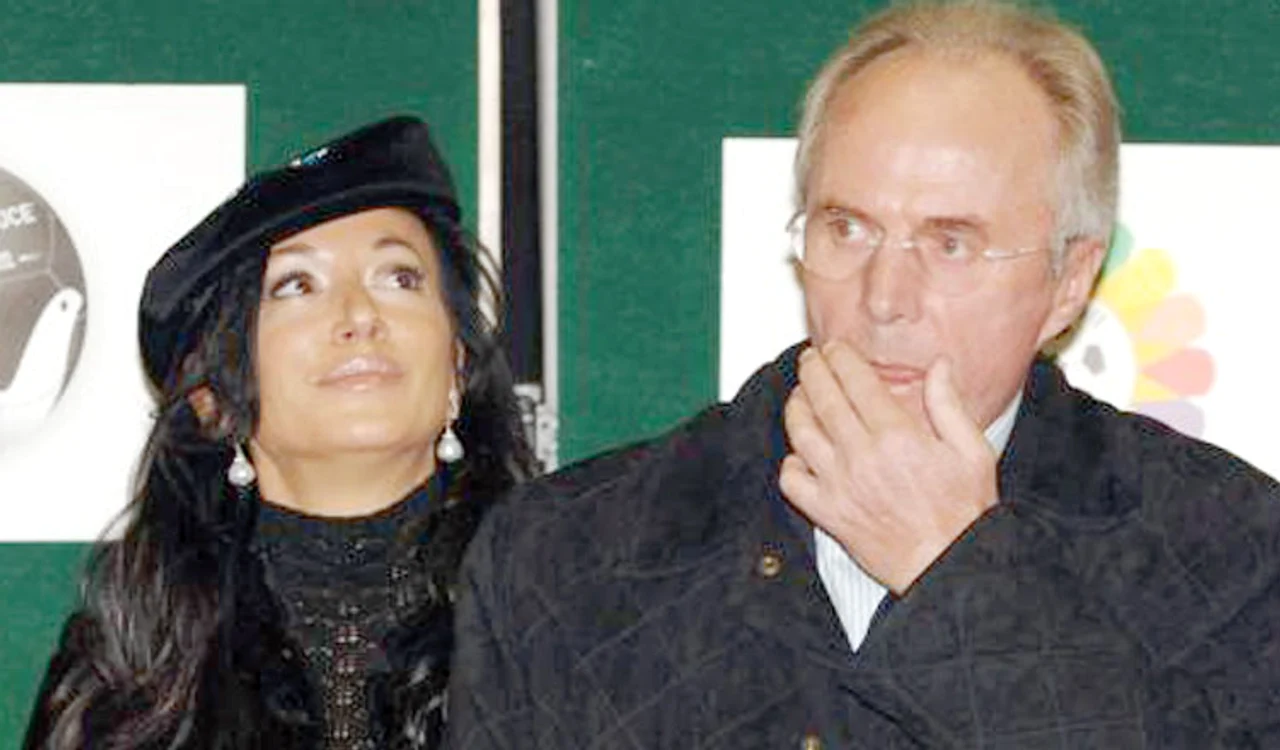 Eriksson şi  Nancy Dell’Olio