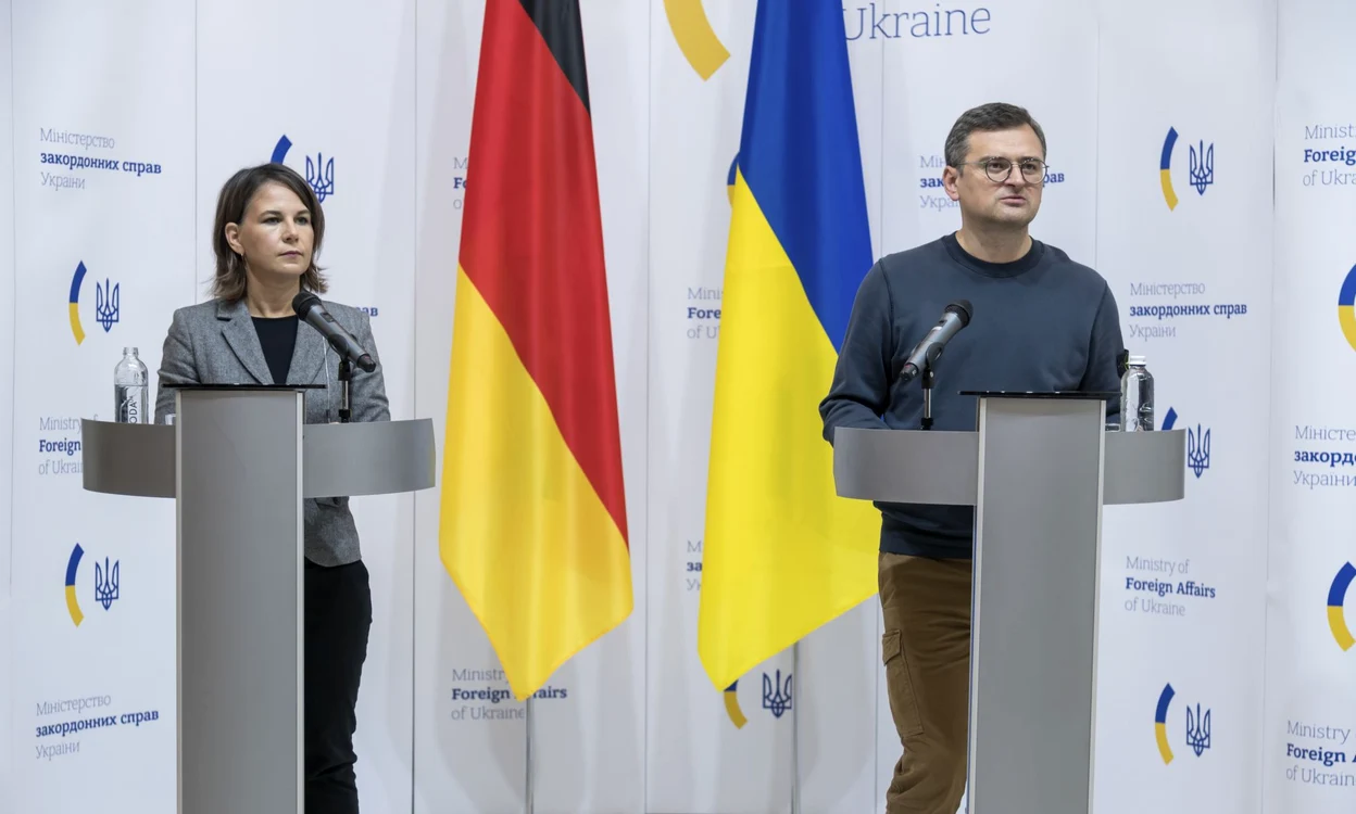 Ministrul german de Externe a făcut o vizită neașteptată la Kiev FOTO EPA-EFE