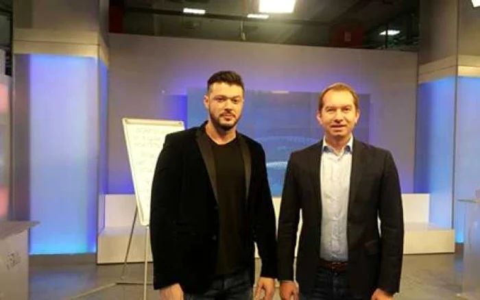 Victor Slav, alături de Mihai Sturzu FOTO Facebook