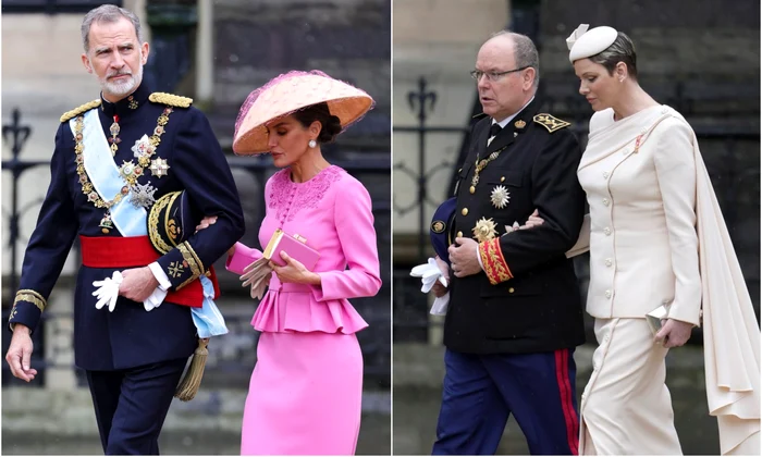 Regina Letizia si Printesa Charlene la incoronare jpg