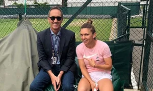 Simona Halep si Darren Cahill au colaborat la Wimbledon jpeg