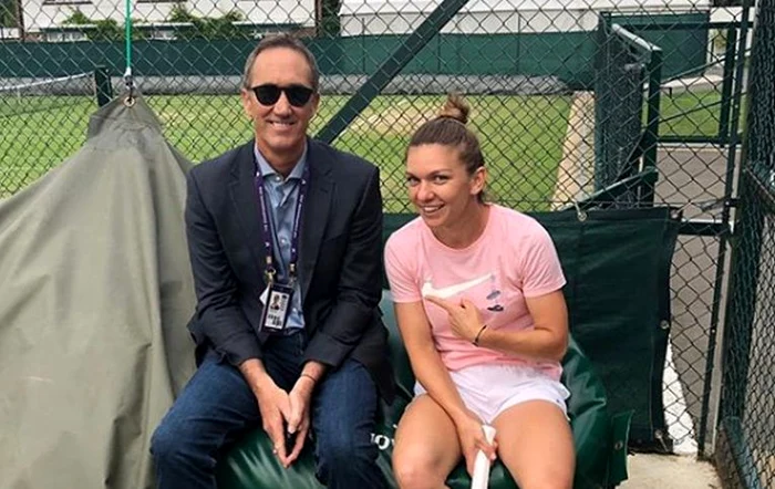 Simona Halep si Darren Cahill au colaborat la WimbledonFOTO: Instagram