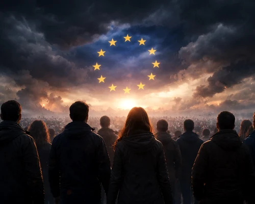 pesimism european foto AI png