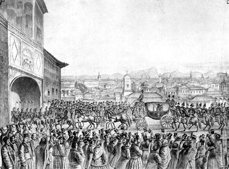 Intrarea triumfală a lui Alexandru Ioan Cuza în București, la 8 februarie 1859