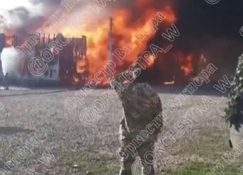 Incendiu la un sediu al grupării Wagner din regiunea Krasnodar, după un atac cu drone al Ucrainei