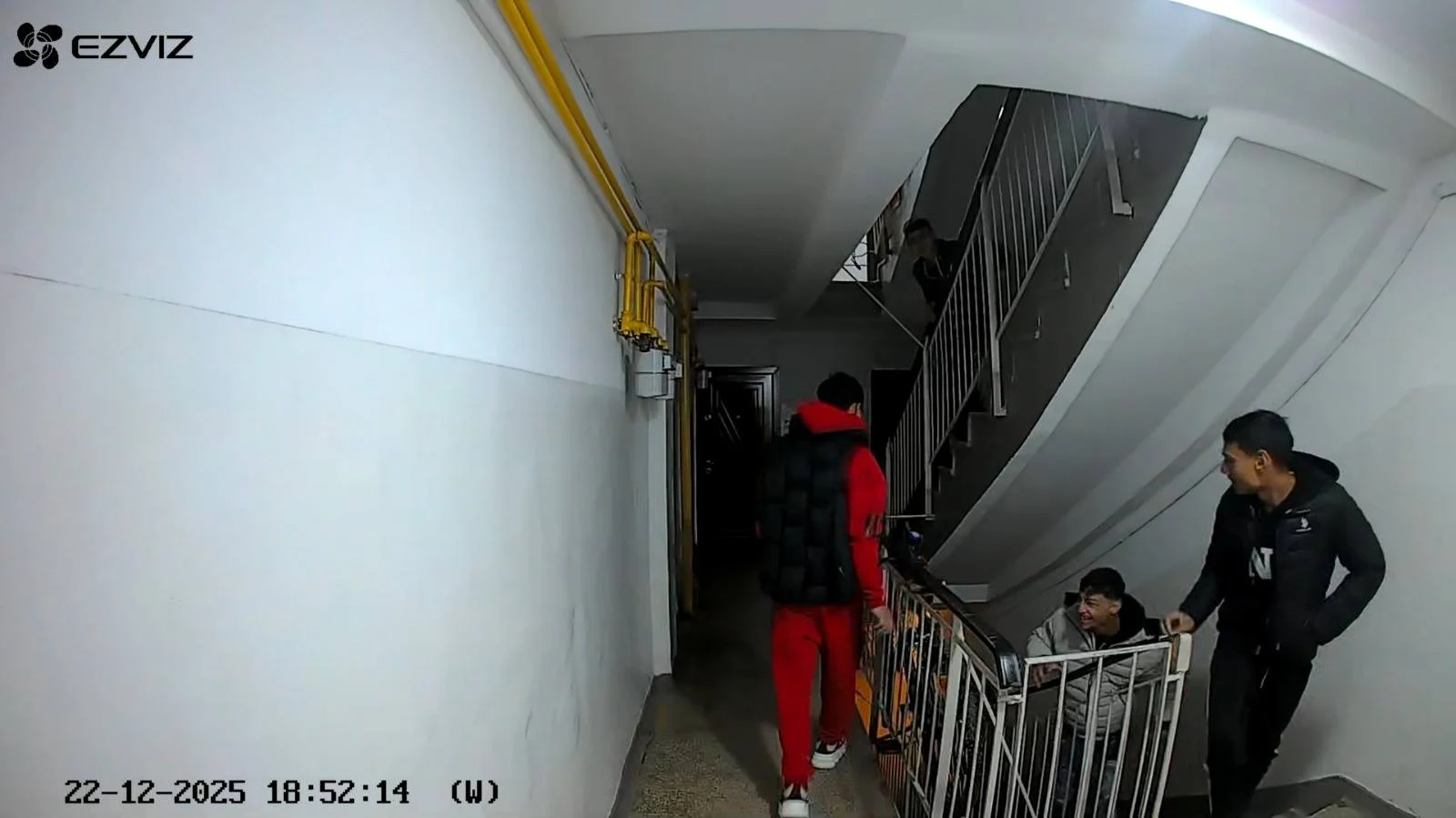 Supărați că nu li s-a deschis, un grup de colindători au vandalizat ușile apartamentelor