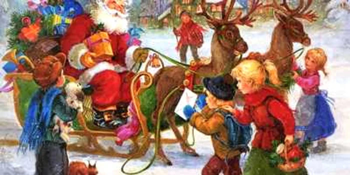 Moş Crăciun a ajuns la copiii din Fieni şi Dragomireşti