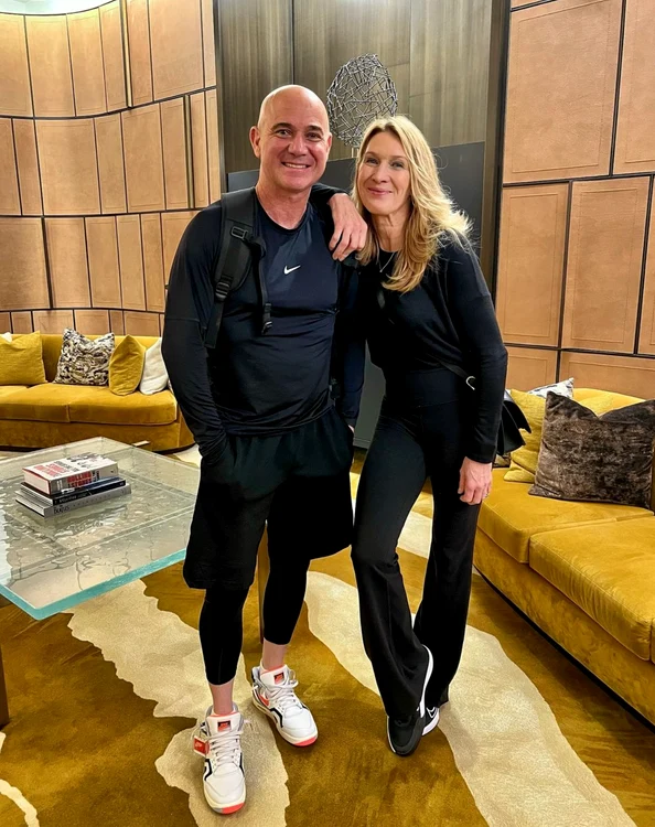 Andre Agassi și Steffi PNG