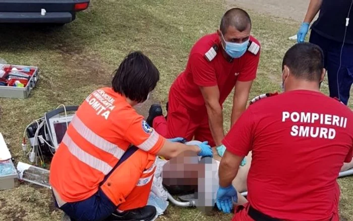 Bărbatul nu a mai pututu fi salvat FOTO ISU Ialomiţa