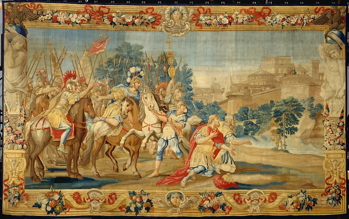 Cruciații ajung la Ierusalim. Tapiserie din sec. XVII-XVIII 