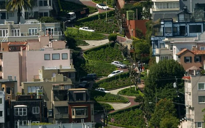 Imagine cu o parte din strada Lombardi din San Francisco  FOTO: wikipedia.org