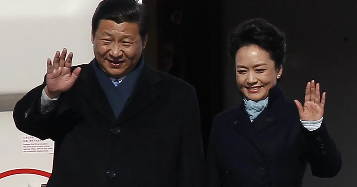 Preşedintele chinez Xi Jinping, alături de soţia lui, Peng Liyuan